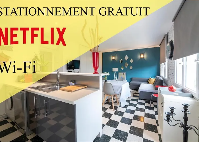 Spacieux Appartement A Proximite Du Centre Villes Wifi Stationnement Gratuit